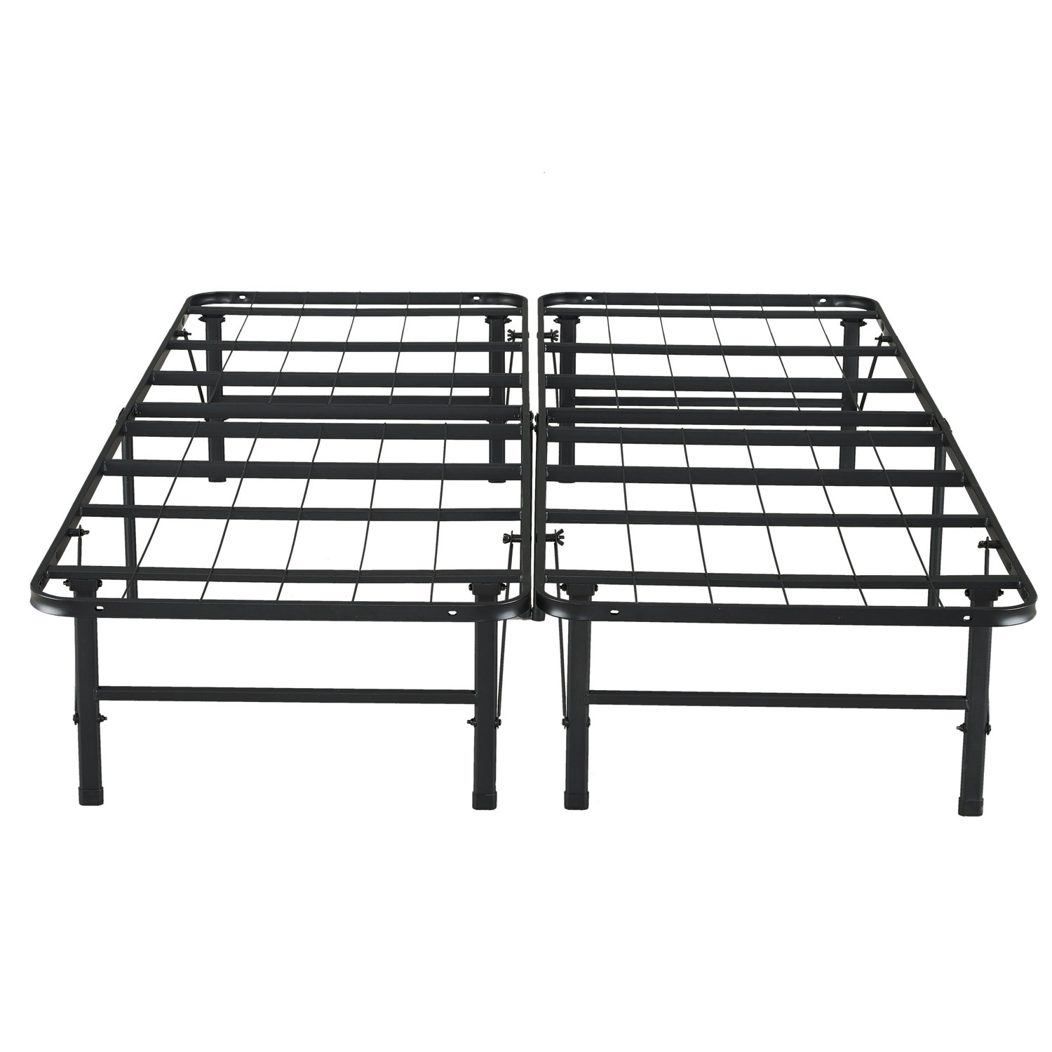 Alwyn Home Overshores 14" Metal Platform Bed Frame Steel with Slat